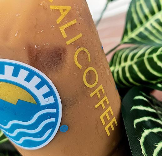 An iced drink at CALI Coffee