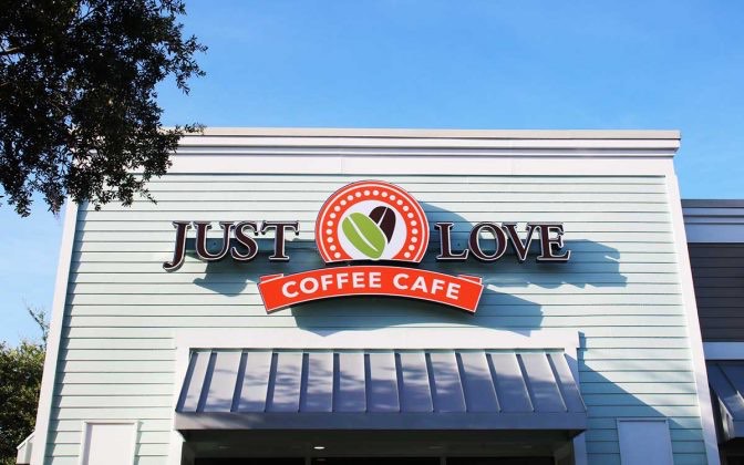 Just Love Coffee Café’s Clermont storefront